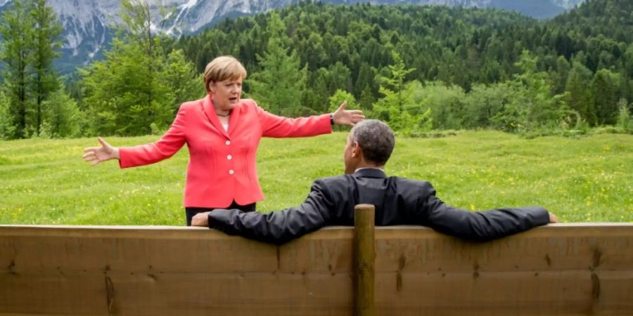 Ein Bild aus alten Tagen: 2015 beim G20-Gipfel in Bayern