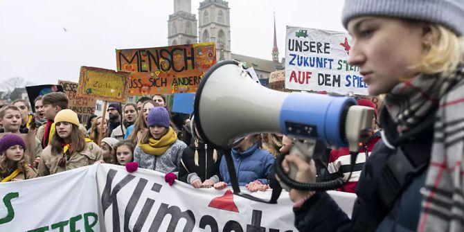 Klimastreik Jugendliche Umfrage Deutschschweiz