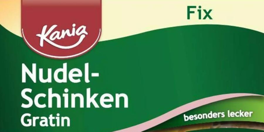 Der Schweizer Hersteller Haco ruft das Produkt «Kania Fix Nudel-Schinken Gratin» zurück. Foto: Lidl/Lidl/obs