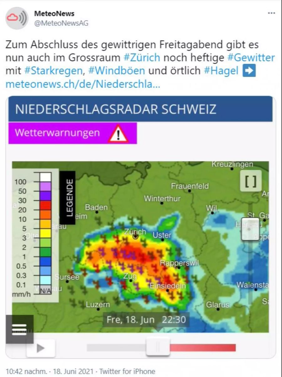 Gewitter Schweiz