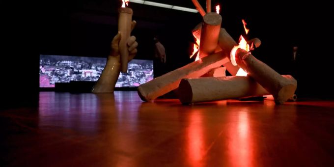 Eine Ausstellung zum Thema «Feuer» in der Bundeskunsthalle in Bonn (D). Bundeskunsthalle