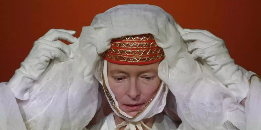 Tilda Swinton Bei den Proben der Performance «Embodying Pasolini». Foto: Cecilia Fabiano/LaPresse via ZUMA Press/dpa