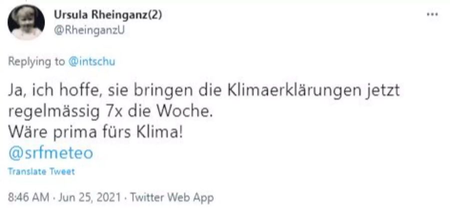 Eine Twitter-Userin freut sich über Buchelis Worte.