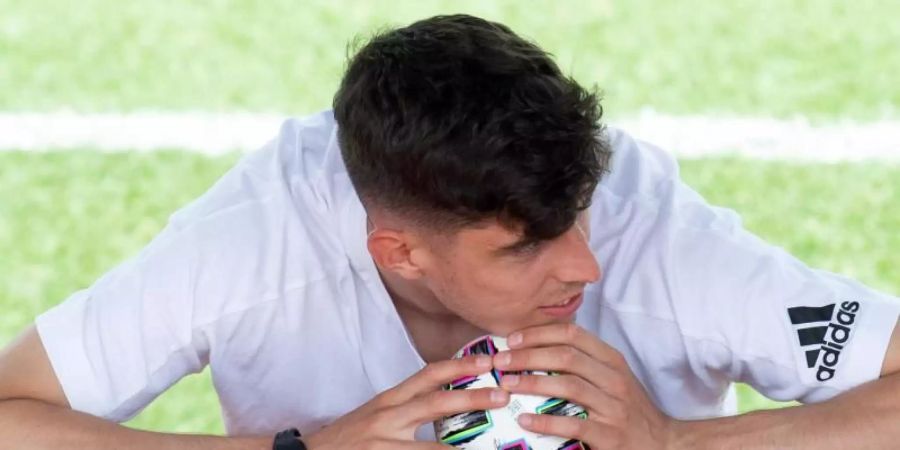 Will mit dem DFB-Team den EM-Titel: Kai Havertz. Foto: Federico Gambarini/dpa