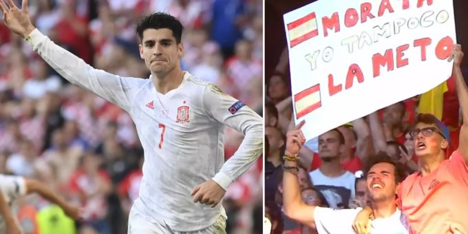 Stürmer trifft - Spanier witzeln: Morata, ich mache ihn auch nicht rein