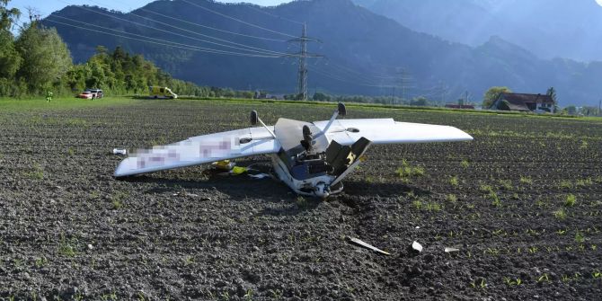 Kleinflugzeug Bad Ragaz