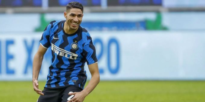 Achraf Hakimi freut sich über einen Treffer für Inter Mailand.(Archivbild) Achraf Hakimi