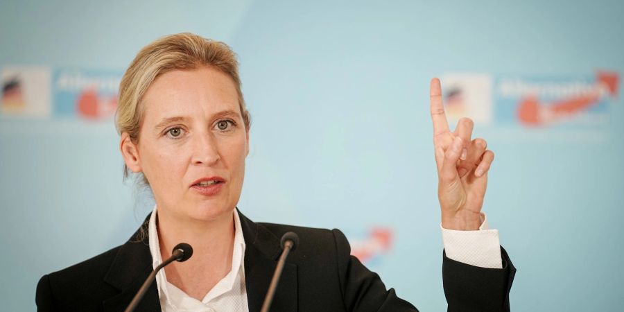 Alice Weidel, AfD-Bundesvorsitzende und Fraktionsvorsitzende der AfD, traut sich eine Kanzlerkandidatur zu.