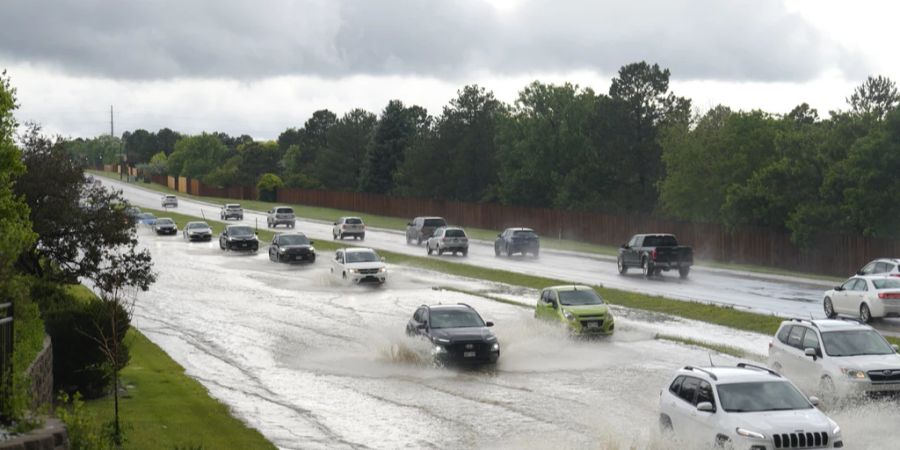 Heftige Regenfälle führten bereits im Juni 2023 zu überfluteten Strassen in den USA.