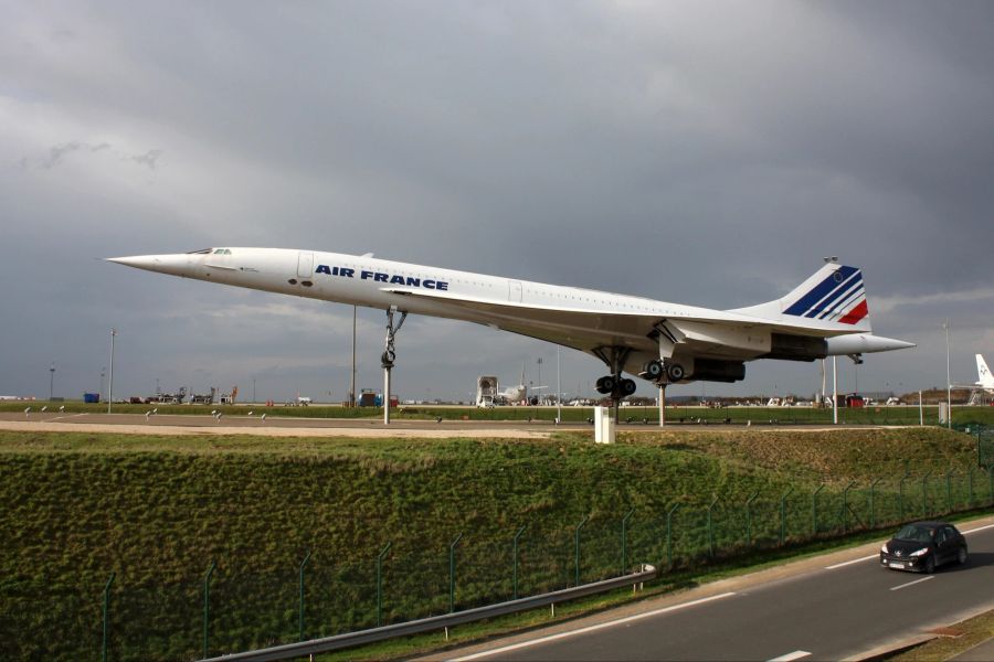 Flugzeug Concorde ein Überschall-Passagierflugzeug