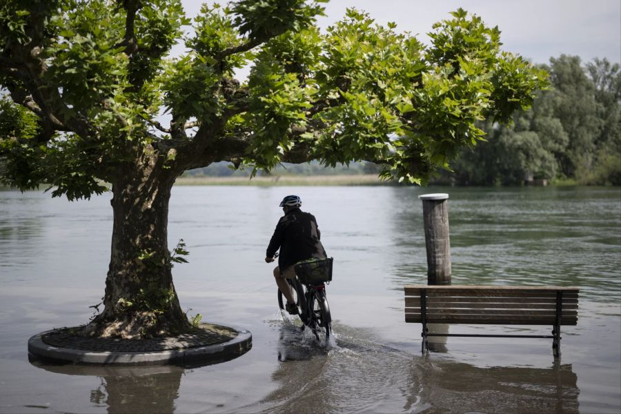 Am Bodensee herrscht weiterhin Hochwassergefahr.