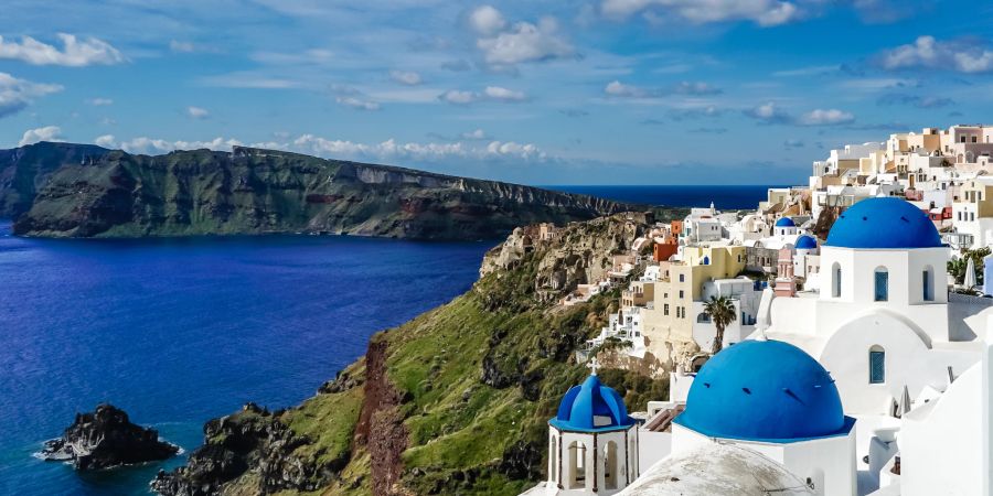 Blick auf Santorin.