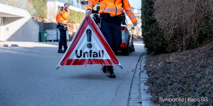 Unfall zwischen Auto und Fussgänger in Wil SG. Wil SG Unfall