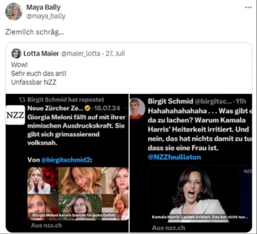 Maya Bally findet es «schräg», dass je nach politischer Orientierung mit unterschiedlichen Massstäben gemessen wird.