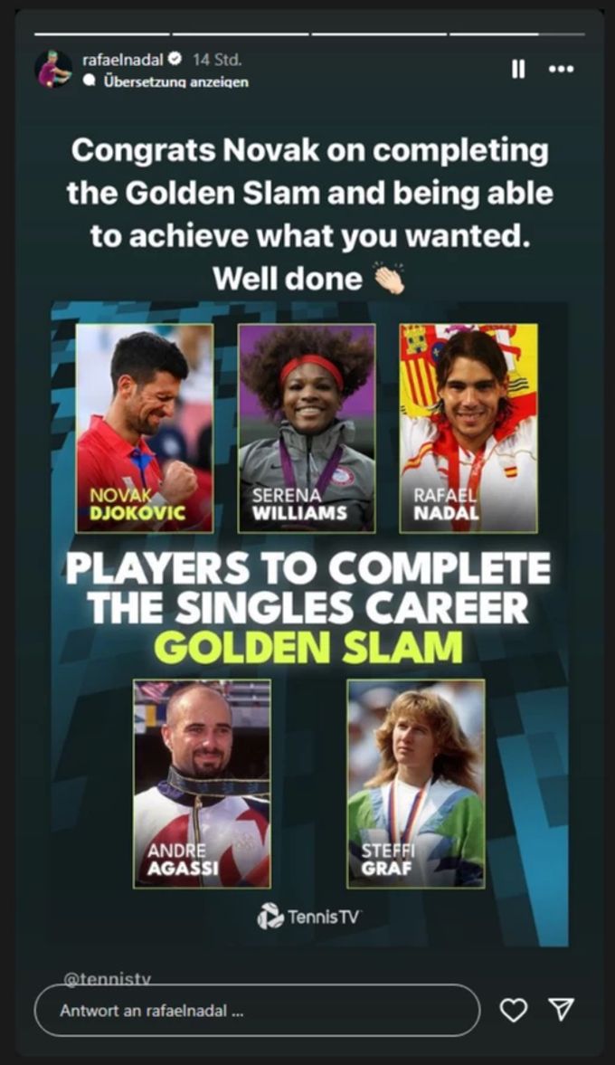 Rafael Nadal Olympia 2024