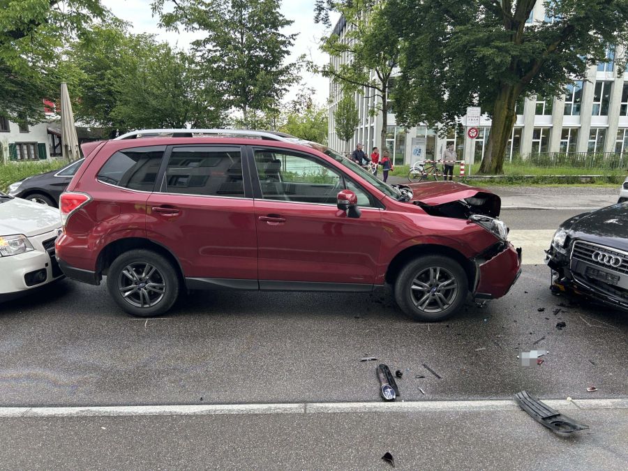 Beim Unfall entstand ein Sachschaden.