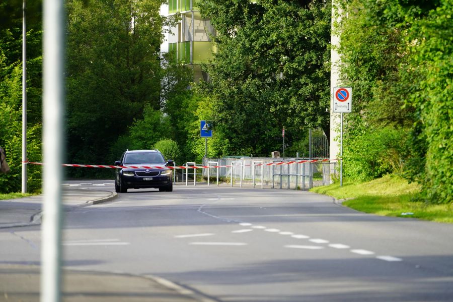 Die Hauptstrasse in Stans NW war zwischenzeitlich abgesperrt.