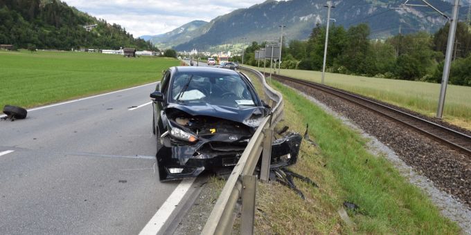 Ilanz: Bei Kollision verletzt. Bei Kollision verletzt