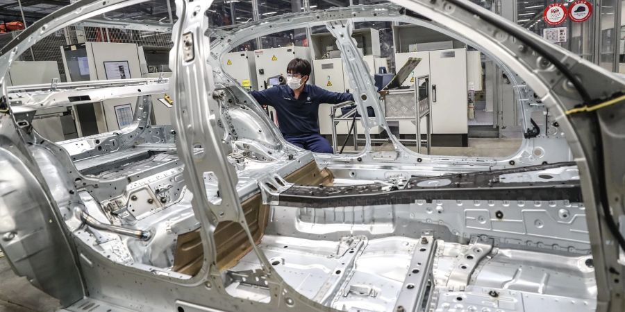 Autoproduktion im nordostchinesischen Shenyang. Laut dem Statitischen Bundesamt ist der chinesische Anteil an den Importen reiner Elektroautos zuletzt deutlich gestiegen.