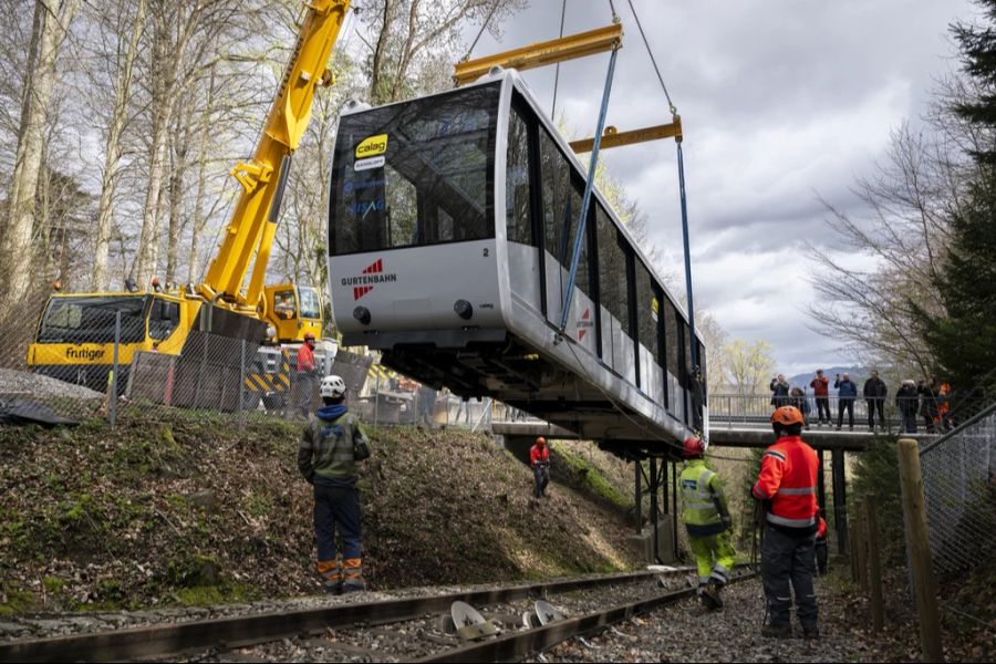 Im Winter wurde die Gurtenbahn erneuert. Seit Mitte Mai ist sie wieder in Betrieb.