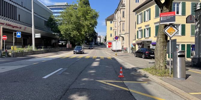 Unfallstelle St. Jakob-Strasse