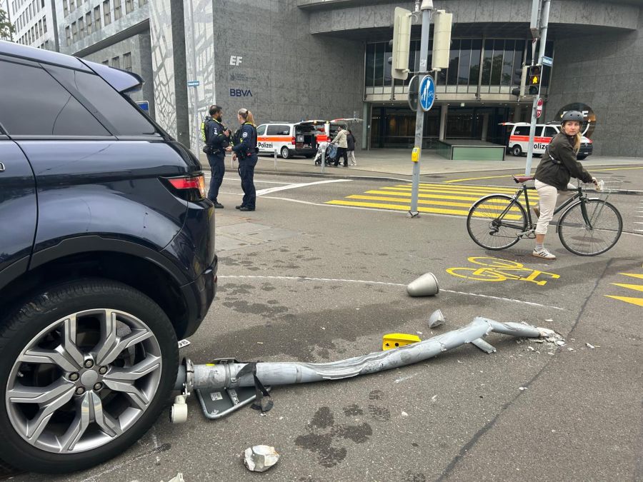 Die Polizei war bereits kurz nach dem Unfall vor Ort.