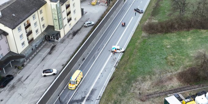 Schiers GR: Automobilist kommt auf Gegenfahrbahn. Schiers GR