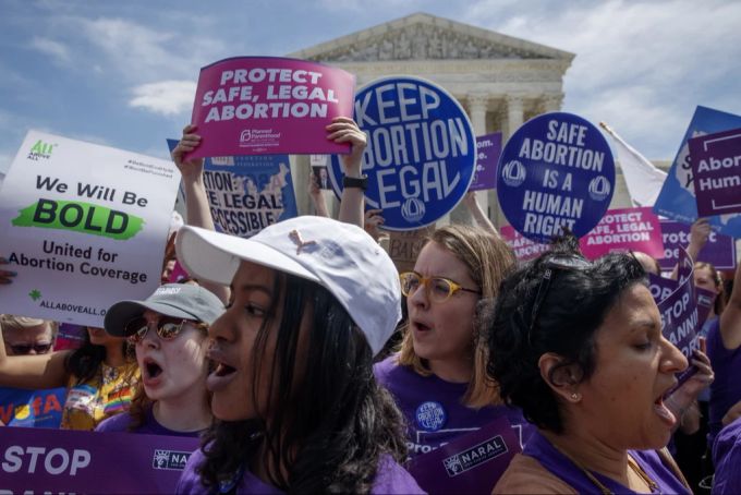 Am Weltfrauentag wird in den USA auch für das Recht auf Abtreibung demonstriert. weltfrauentag