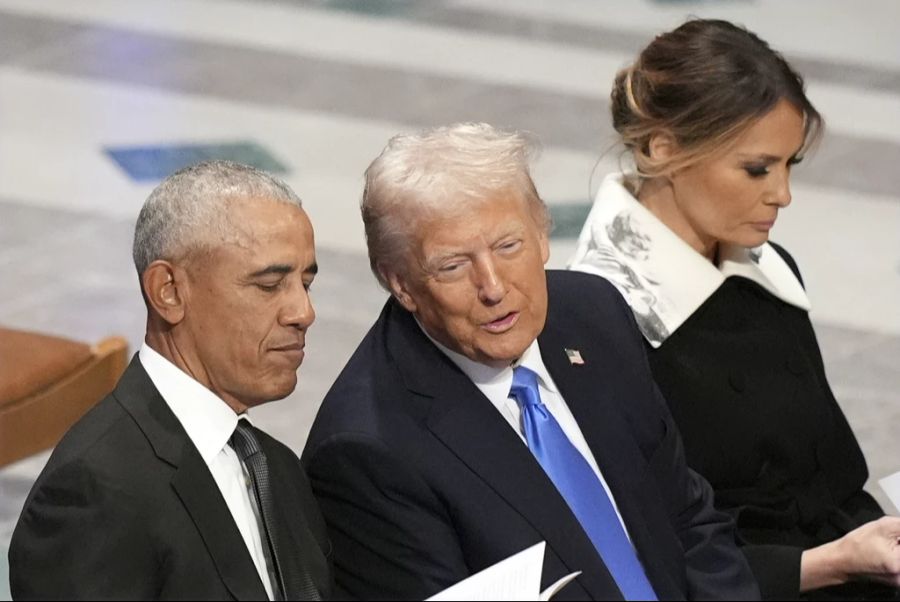 Verstanden sich prächtig: Barack Obama (l.) und Donald Trump.