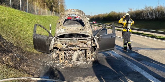 Beim Autobrand wurde niemand verletzt. Autobrand