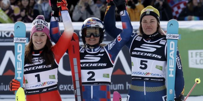 Wendy Holdener fährt in Kranjska Gora aufs Podest. Wendy Holdener
