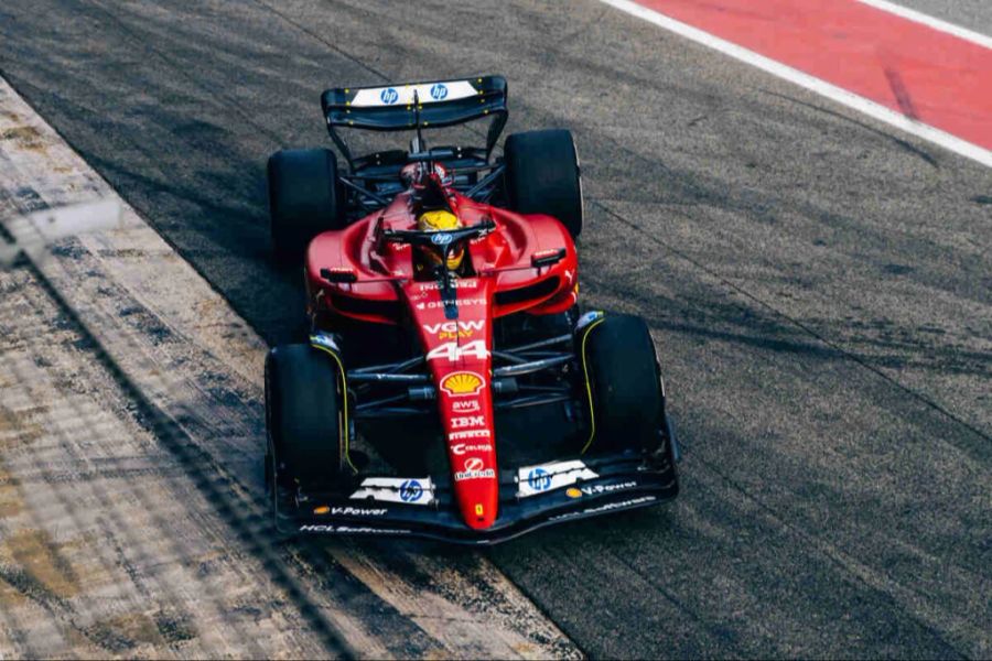 Lewis Hamilton Ferrari Barcelona