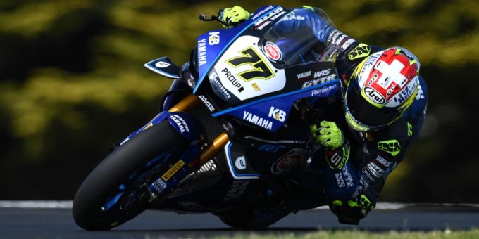 Dominique Aegerter beim Saisonauftakt der Superbike-WM in Australien. Dominique Aegerter