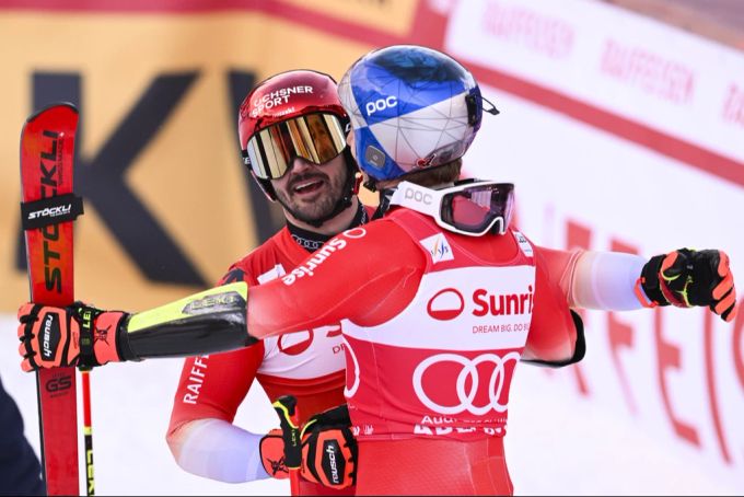 Loic Meillard wird Zweiter, in Adelboden gibt es den nächsten Schweizer Doppelsieg. loic meillard
