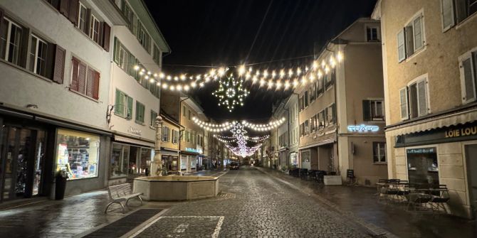 weihnachtsbeleuchtung laufen