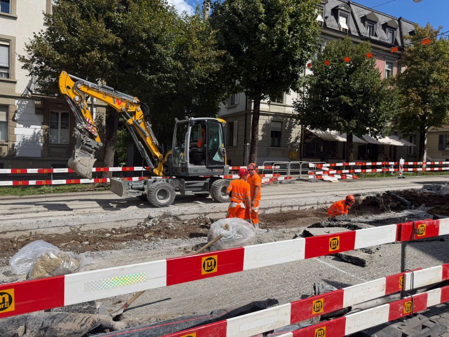 Die Bauarbeiten dauern noch bis Mitte Oktober.