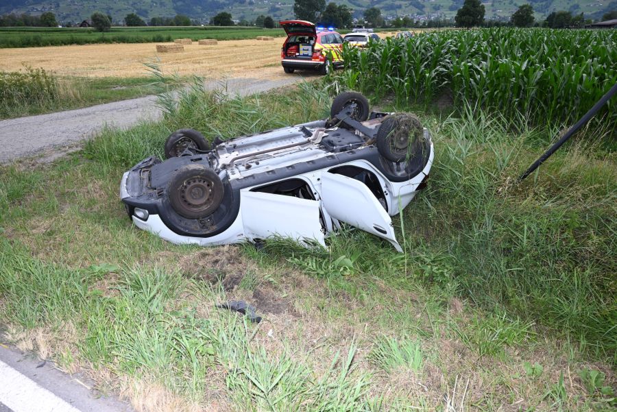 Ein Autofahrer wurde bei der Kollision leicht verletzt.