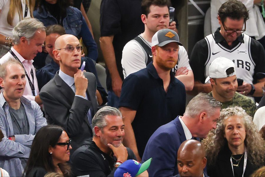 Prinz Harry während des NBA-Finals im Frost Bank Center am 13. Juni 2026.