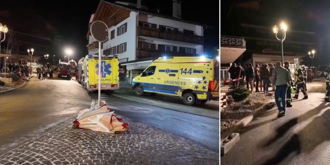 Crans-Montana Brand Rettungskräfte