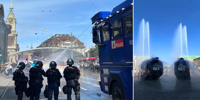 Wasserwerfer Hitze