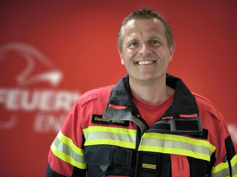 Dominik Graber, Kommandant der Feuerwehr Entfelden-Muhen.