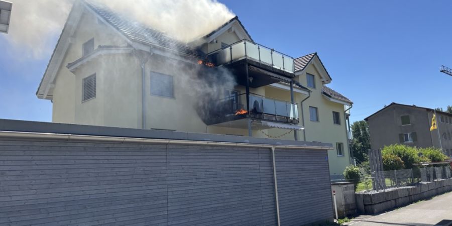 In Wigoltingen TG verursachte ein Brand am Montagnachmittag einen Sachschaden von mehreren 100'000 Franken.