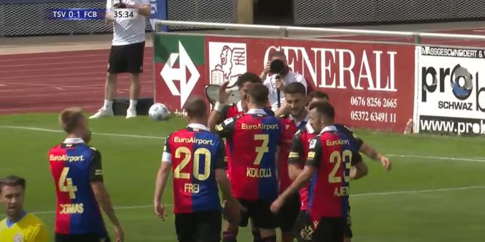 Roméo Beney konnte den FC Basel nach etwas mehr als 35 Minuten in Führung bringen. fc basel