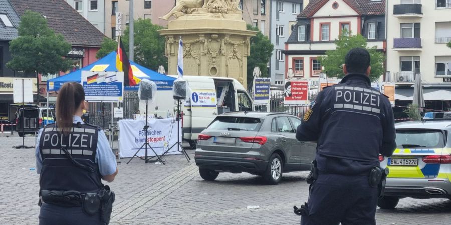 Der Messerstecher verletzte in Mannheim fünf Menschen.