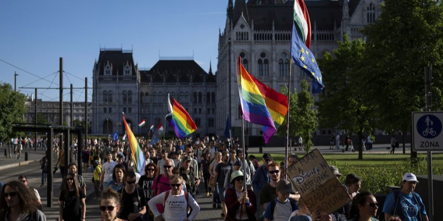ungarn pride vor parlament