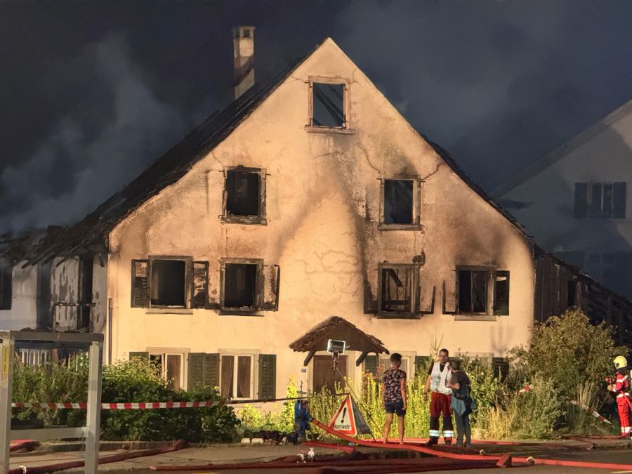 Der Schaden an dem Gebäude ist immens.