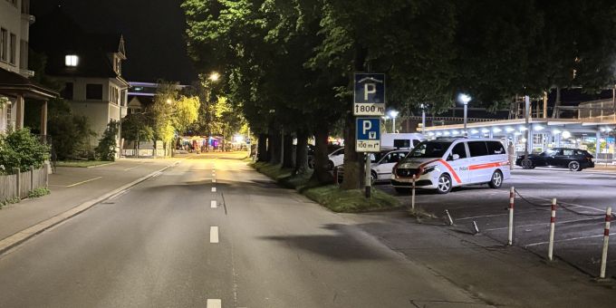 Beim Selbstunfall wurde niemand verletzt. Unfallstell