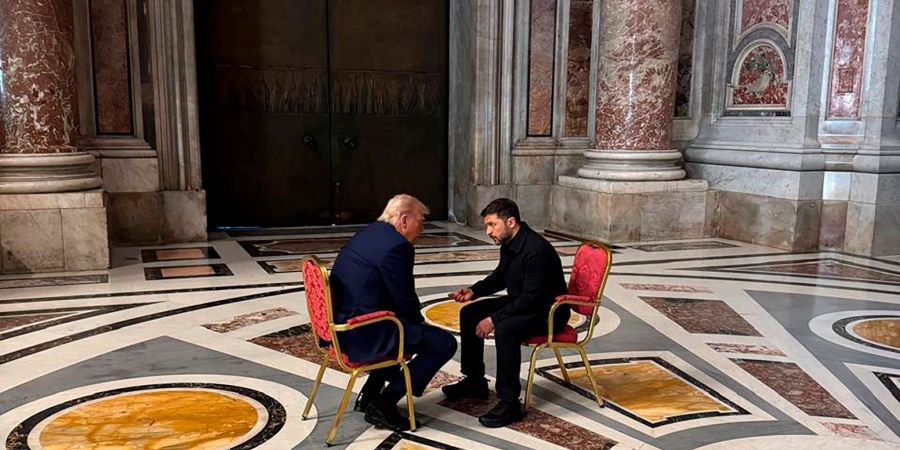 Das Verständnis in der US-Regierung für die Lage der Ukraine scheint zu wachsen. Dazu dürfte das kurze Gespräch zwischen Trump und Selenskyj bei der Beisetzung von Papst Franziskus in Rom beigetragen haben. (Archivbild)