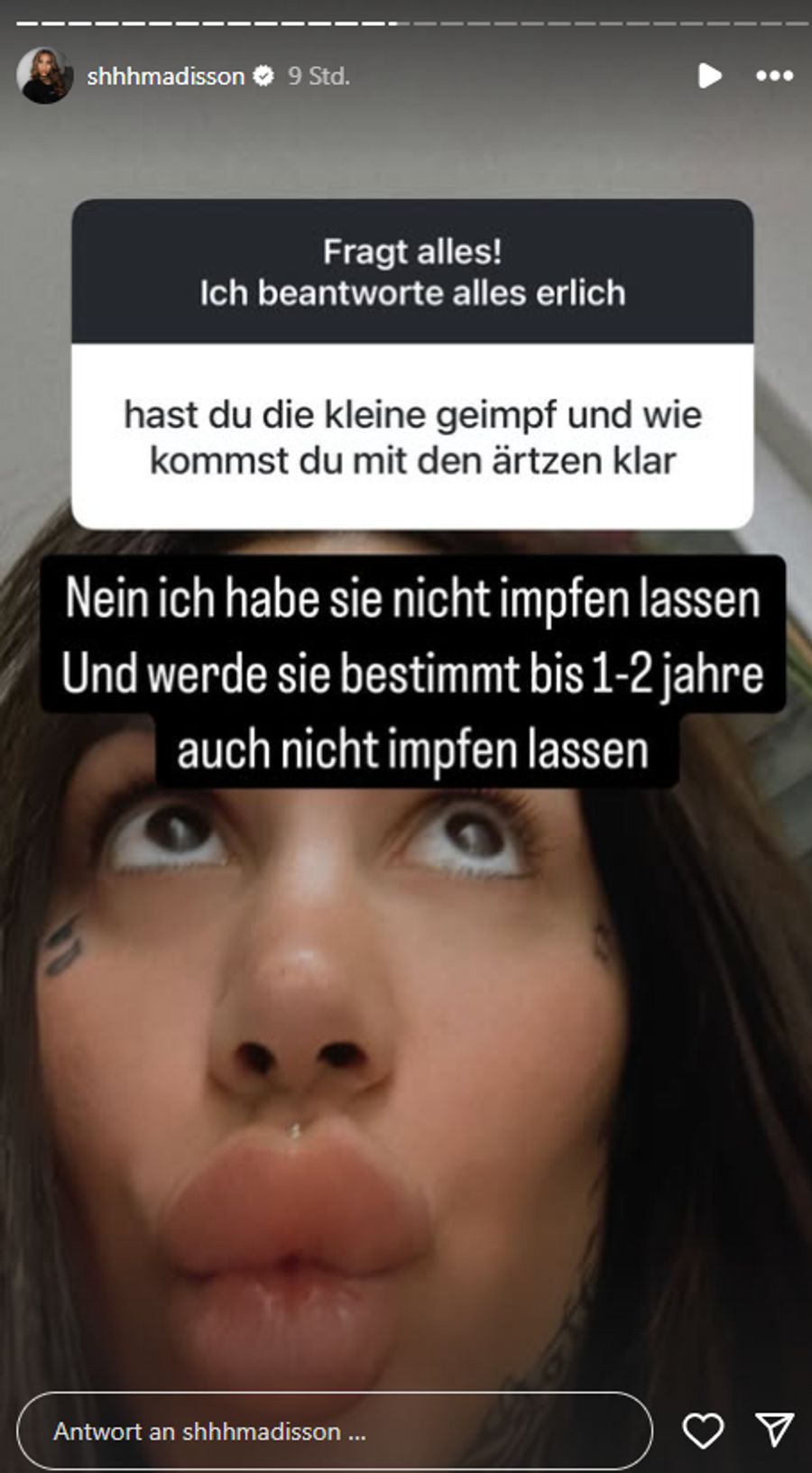 «Bachelor»-Kult-Kandidatin Mia sieht Impfungen kritisch.