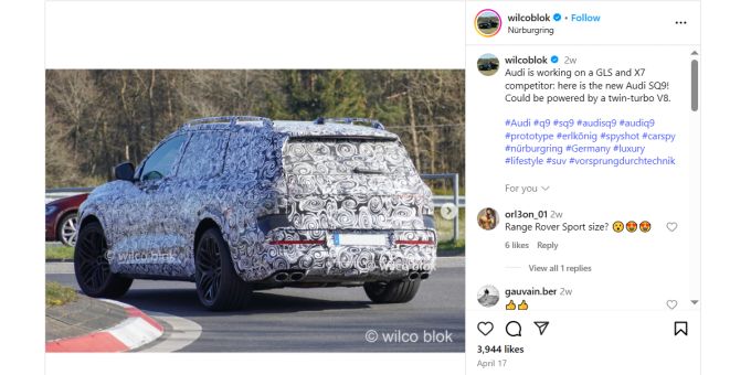 Screenshot Instagram @wilcoblok